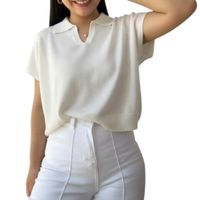 Sueter Mujer Hilo Mcorta 359-18 Color Perla