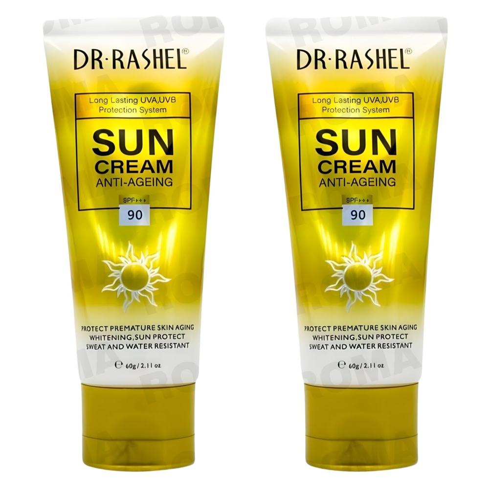 PACK 2 BLOQUEADOR SOLAR ANTIEDAD 90SPF 60G DR RASHEL