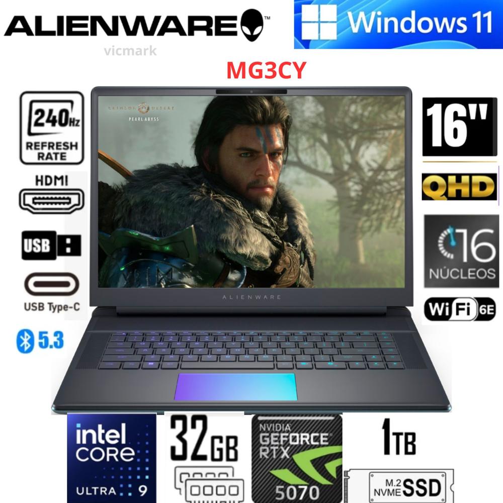 Alienware LAA16250-9499BLU-PUS 16 QHD 240Hz Core Ultra 9 32GB 2TB RTX 5070
