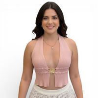 Sueter Playero Mujer Hilo 359-14 Color Rosado