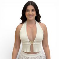 Sueter Playero Mujer Hilo 359-14 Color Crudo