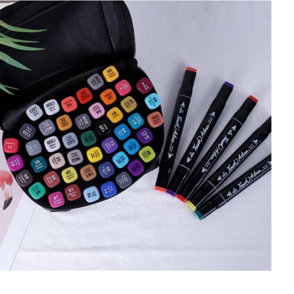 PLUMONES TOUCH 48 PIEZAS - DOBLE PUNTA