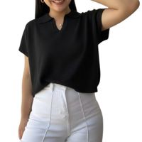 Sueter Mujer Hilo Mcorta 359-18 Color Negro