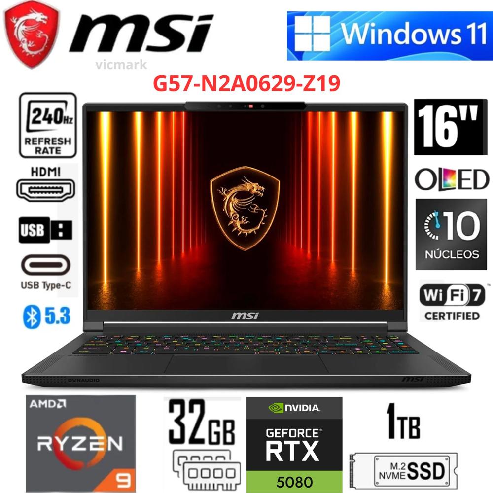 MSI Stealth A16 AI  A3HWIG WQXGA 240Hz Ryzen 9 32GB 1TB RTX 5080