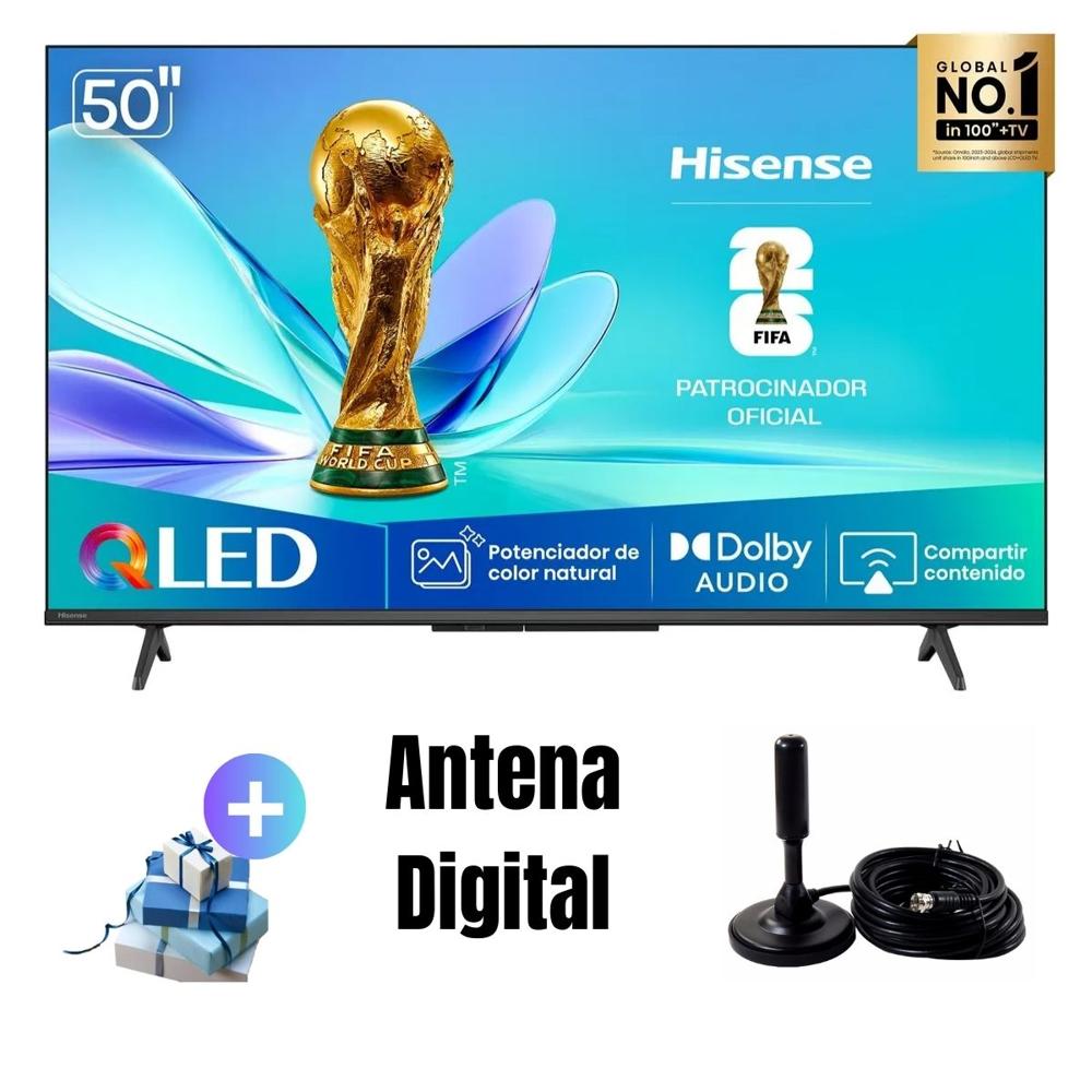 Televisor 50'' QLED HISENSE VIDAA 50Q4SV 2025 - Ant Digital