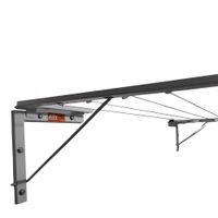 Tendedero De Ropa Reforzado Plegable 5 Líneas 3m Pared - Blanco