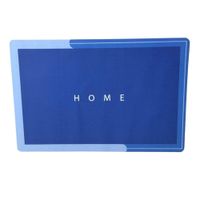 Alfombra Absorbente para Baño rectangular color Azul