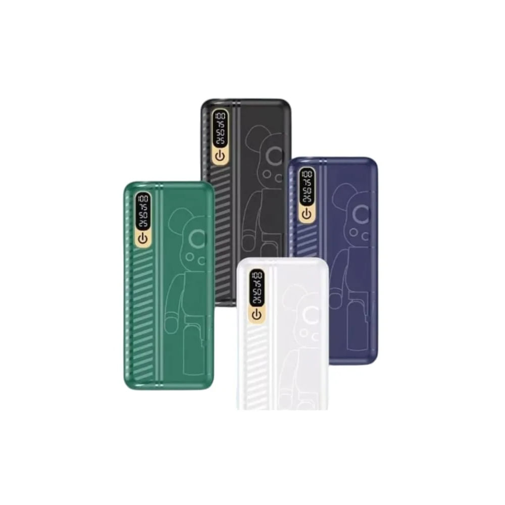 Batería portátil 20000 mAh con Linterna LED Recargable