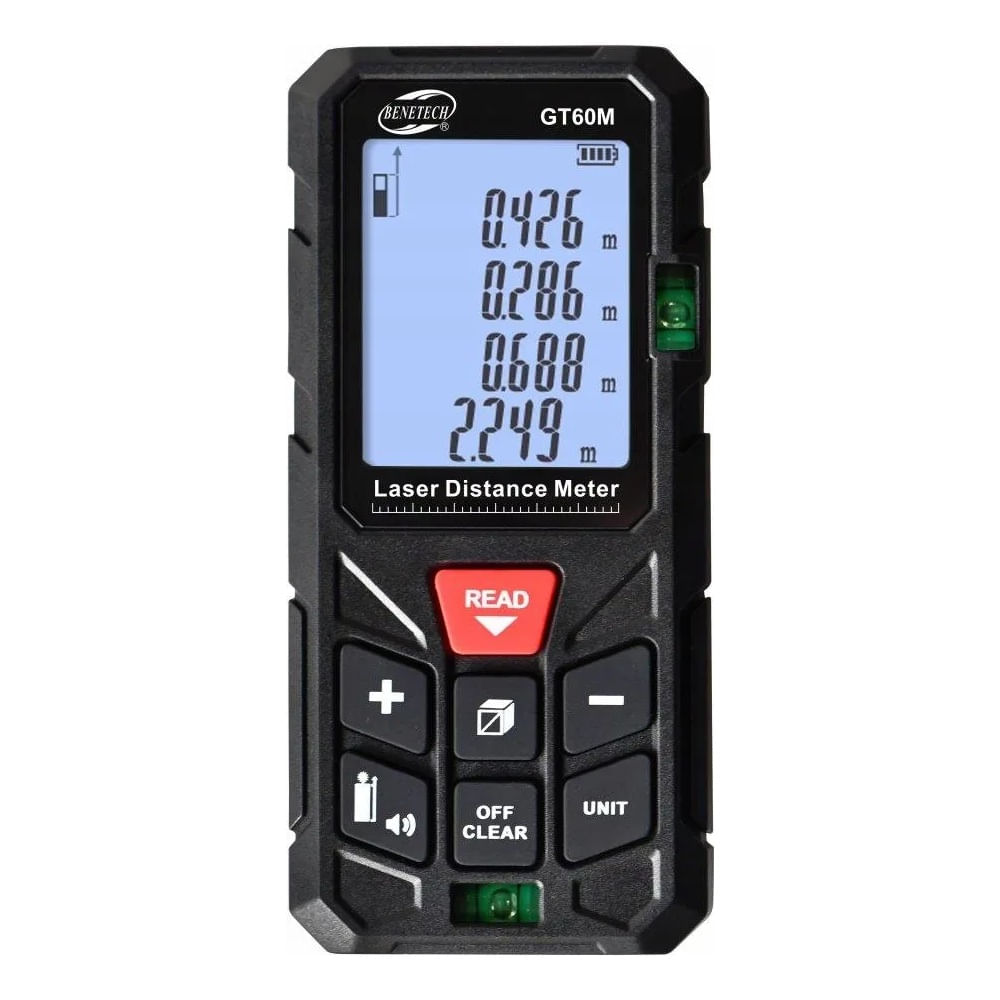 Medidor de Distancia Láser Profesional Telémetro - BENETECH GT60M