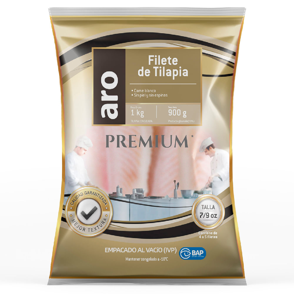 Filete de Tilapia ARO 7-9 Bolsa 1kg