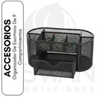 Organizador De Escritorio De 9 Compartimientos