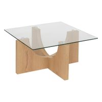 Mesa de centro de vidrio Cetro Marron | Masiva Home