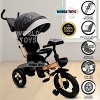 Triciclo Giratorio 3 en 1 SMART PREMIUM Bluetooth Black