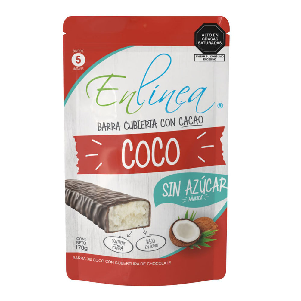 Barra de Coco y Chocolate EN LINEA Doypack 170g plaza vea