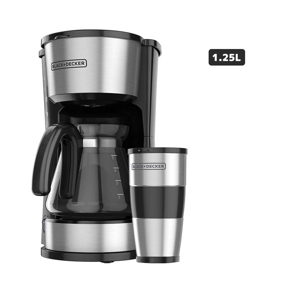 Cafetera  BLACK&DECKER 4en1 5 Tazas CM07555S Negro