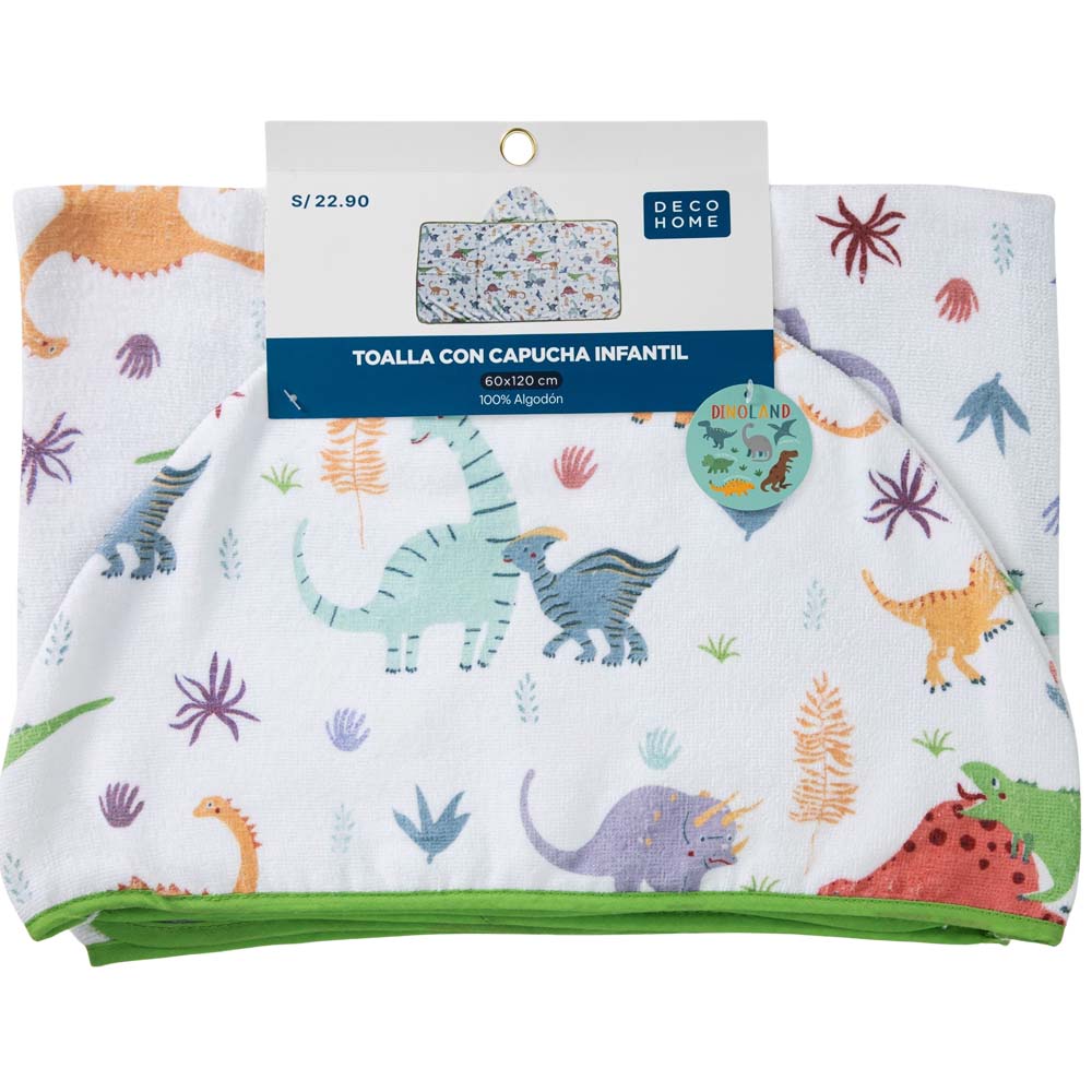 Toalla con Capucha Dinoland DECO HOME
