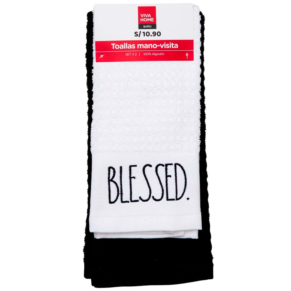 Set x2 Toalla de Mano Visita Blessed VIVA HOME