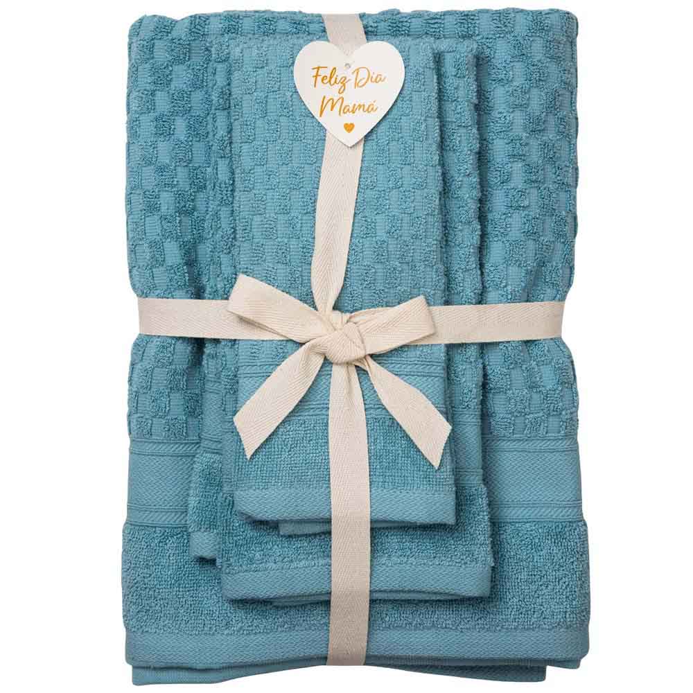 Set x3 Toalla Beauty DECO HOME (Modelos Aleatorios)