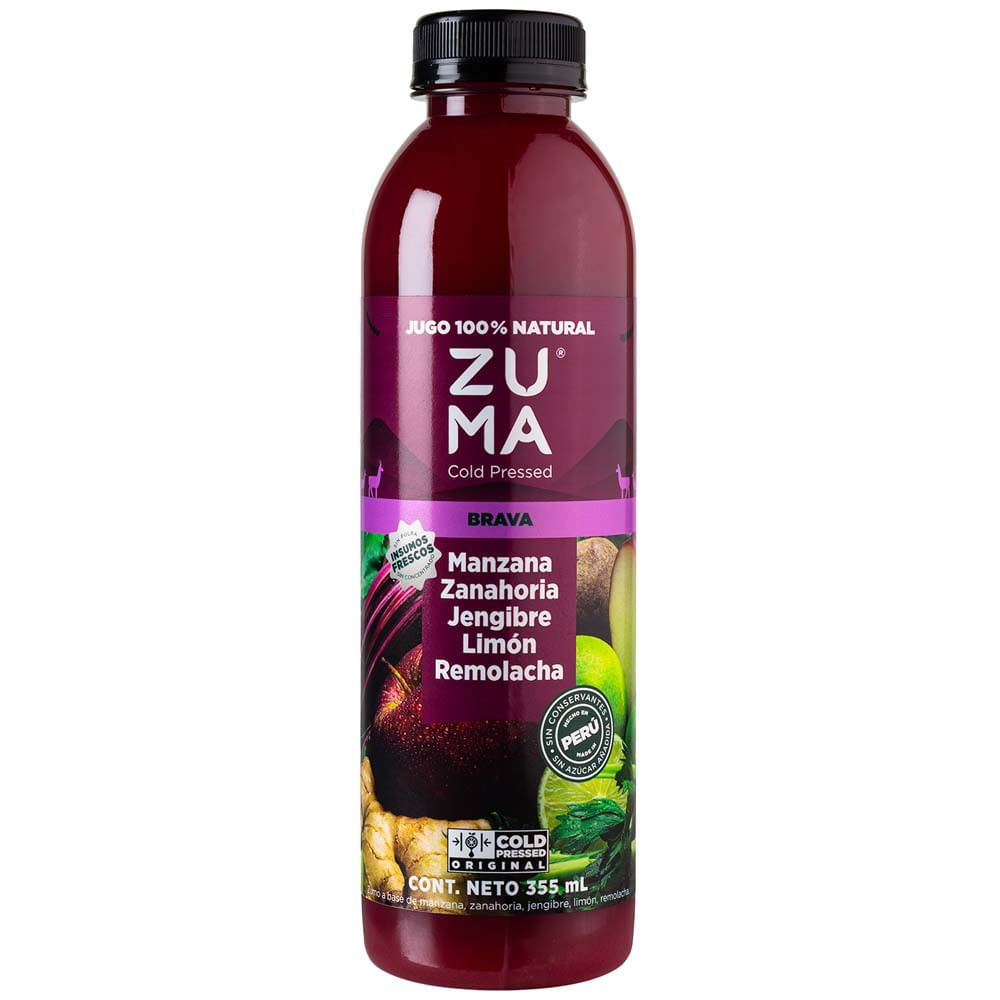 Jugo ZUMA COLD PRESSED Betebrava Botella 355mlplaza vea