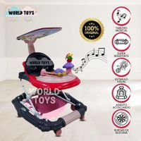 Andador con Tablero Musical FIRST WALK Dark Pink