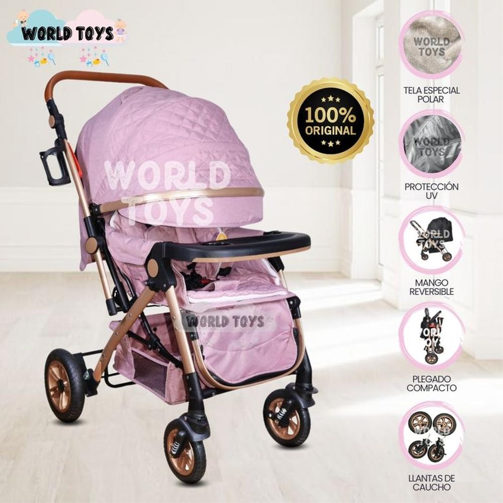 Coche Cuna Deportivo ROMANI Pink