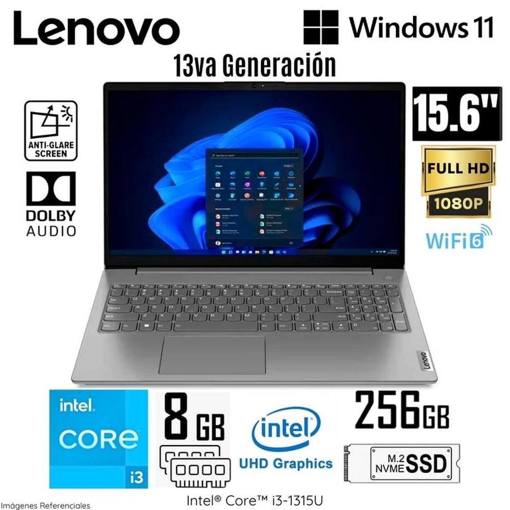 Laptop Lenovo V15 G4 IRU Intel Core i3-1315U 8GB RAM 256GB SSD 15.6  pulg FHD - 83A100ELLM