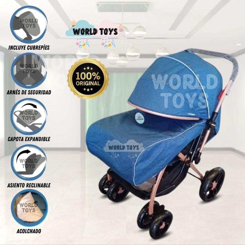 Coche Cuna De Lujo LLANTONE Blue