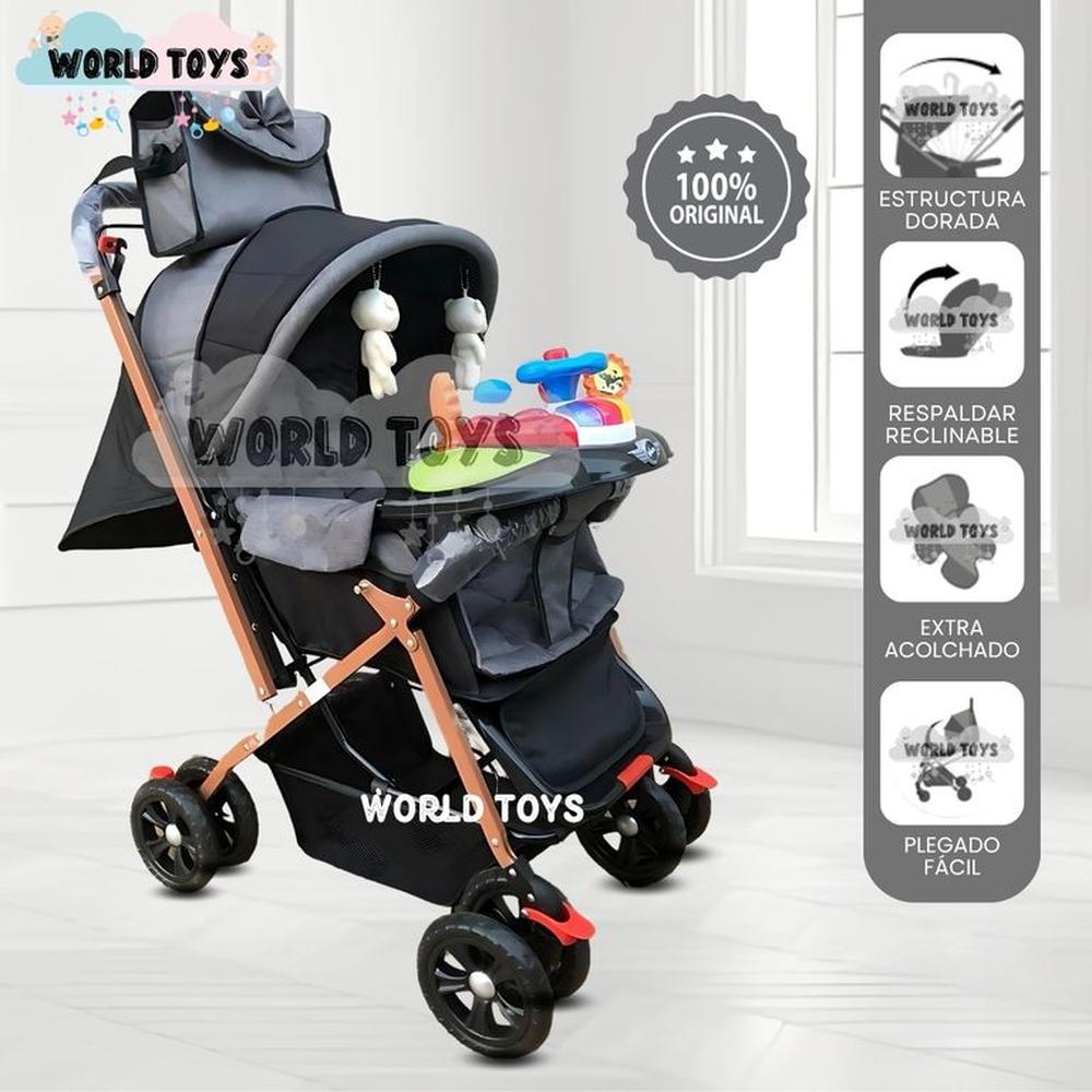 Coche Cuna con Bolso Pañalero SHABERT GOLD Gray