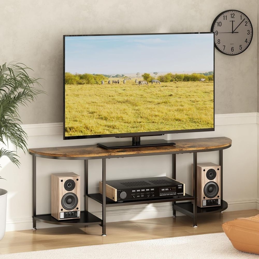 Mesa de TV 42'' Luna Marron y Negro | Masiva Home