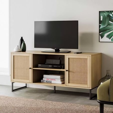 Mesa de TV 55'' industrial Ana Beige | Masiva Home