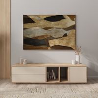 Mesa de TV 65'' Fred Marron claro y Beige | Masiva Home