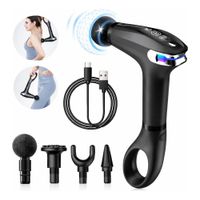 Pistola De Masaje Muscular Inalámbrica Con Pantalla Led