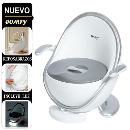 Bacín entrenador con luz  COMFY  GRIS