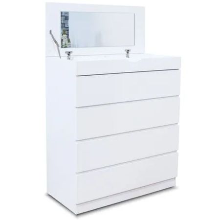 Comoda con Espejo Saphira Blanco Muebles Bonno Comoda con Espejo Saphira Muebles Bonno