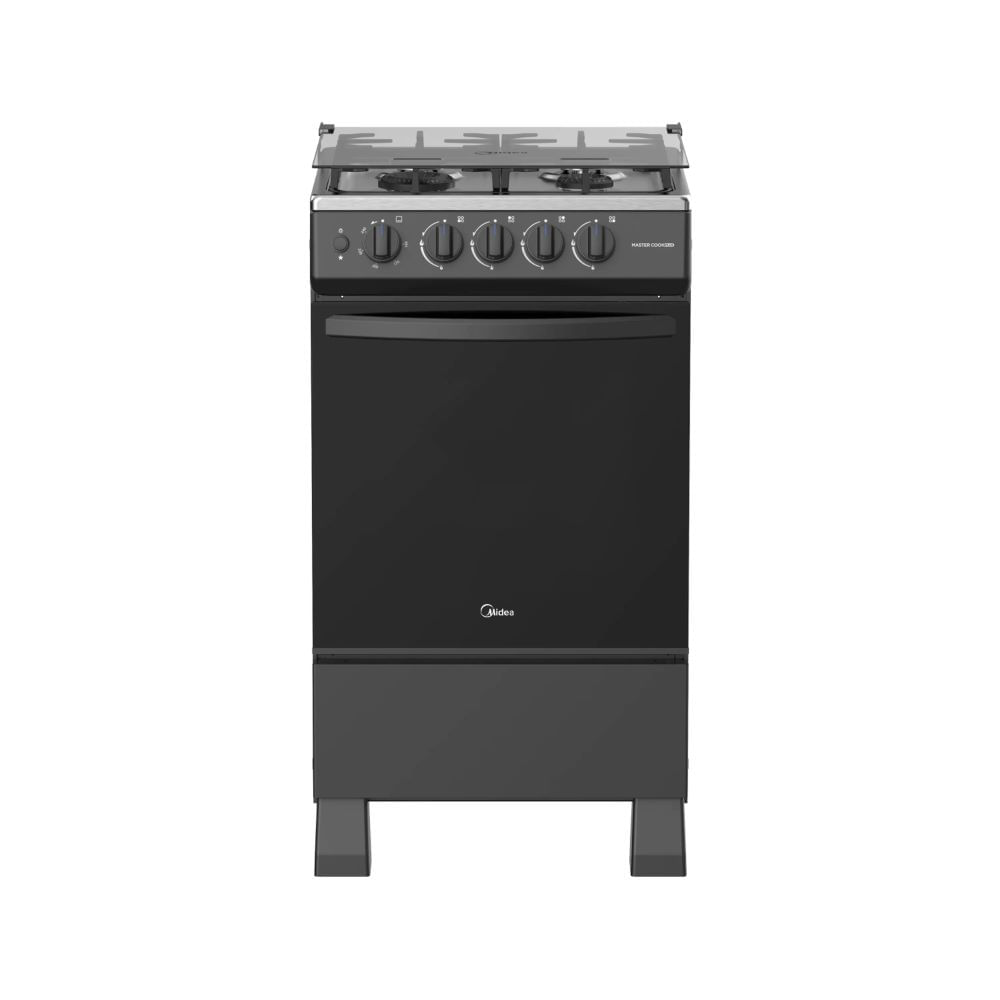 Cocina De Pie a Gas MIDEA 4 Quemadores MGS20FS2LFAMB-PE Negro