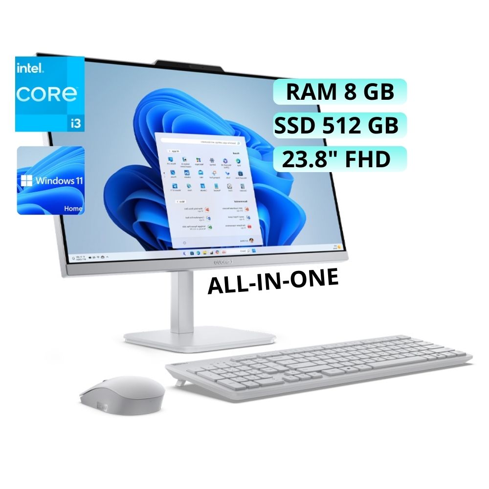All in one  LENOVO A100 INTEL CORE i3 Ram 8GB  SSD 512 GB- F0J6002KLD