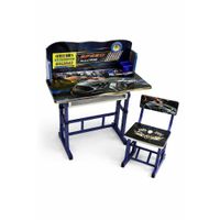 Mesa Escritorio Regulable Para Niños Diseño Infantil Con Silla Regulable Color Azul JNW-1101-8