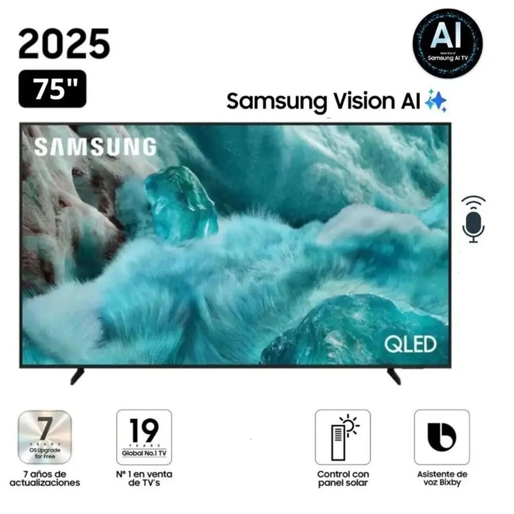 Televisor Samsung 75 Pulgadas QLED Q7F VISION AI SMART TV 2025