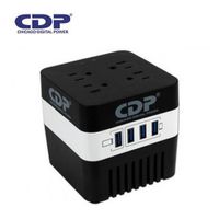 ESTABILIZADOR CDP RU-AVR604I 600VA-300W 4 SALIDAS 4 PUERTOS USB
