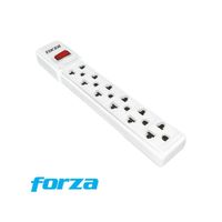 SUPRESOR DE PICO  PS-001W DE 6 TOMAS FORZA BLANCO 220V