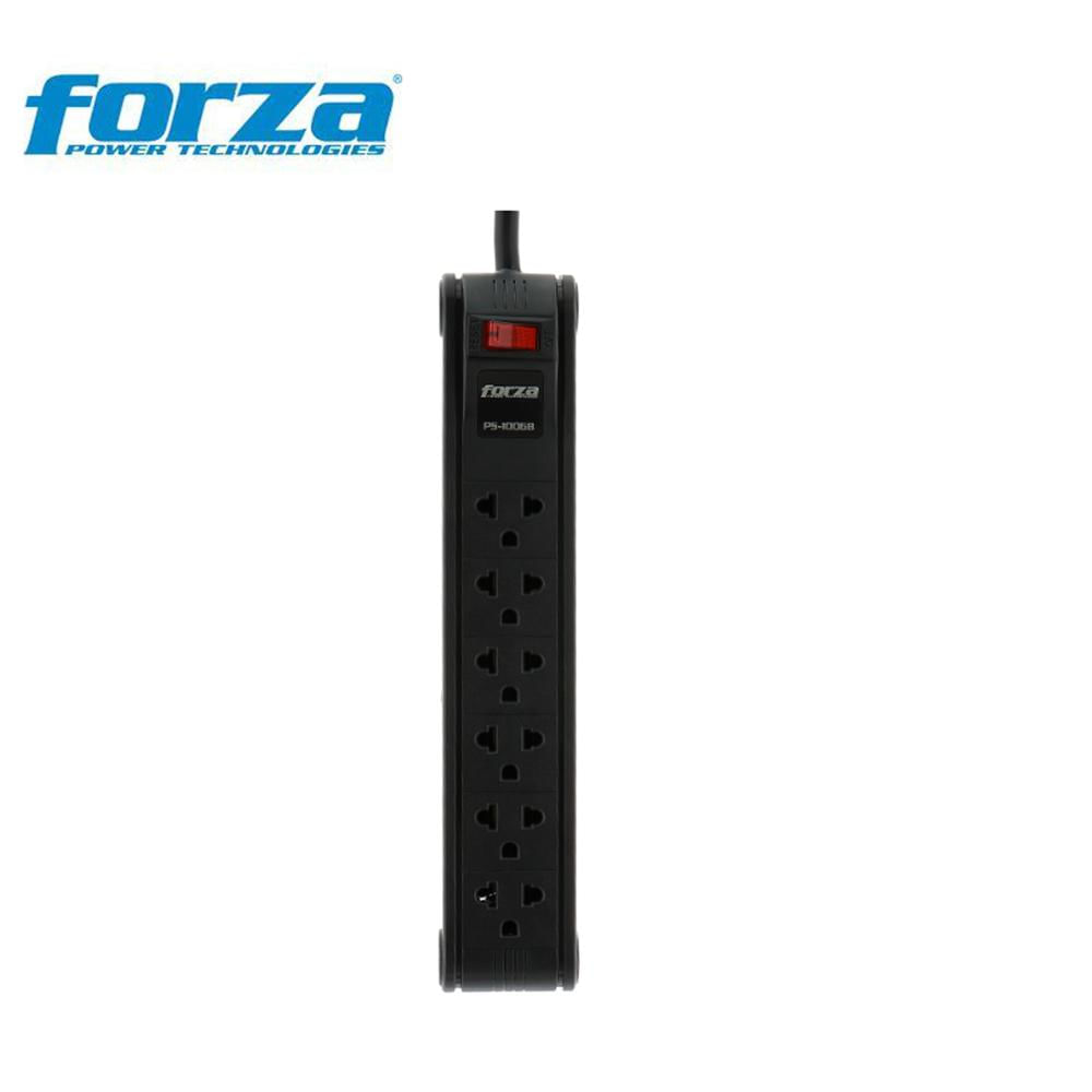REGLETA DE 6 TOMAS FORZA PS-1006B  1680W-110V-220V