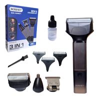 Maquina Corta Pelo Inalambrico Recargable Tipo C 3 En 1 Bs-H9201Bossney