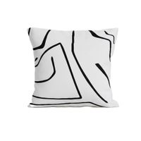 Cojin Minimalista Rayas Negras 40x40