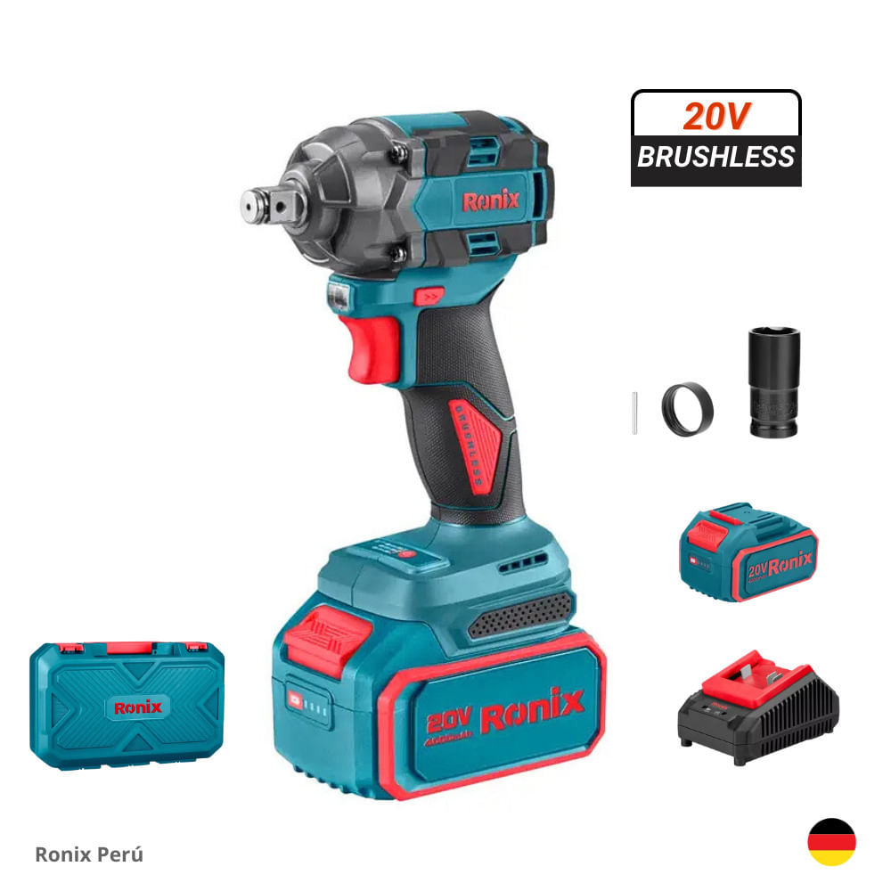 Llave De Impacto 20V 4Ah Brushless RONIX 8672 Industrial