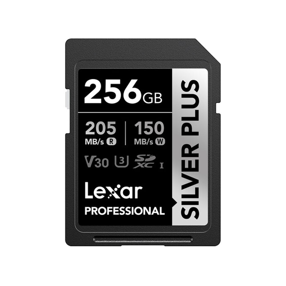 Memoria SD Lexar Professional 256GB SILVER PLUS - R205mb - W150mb