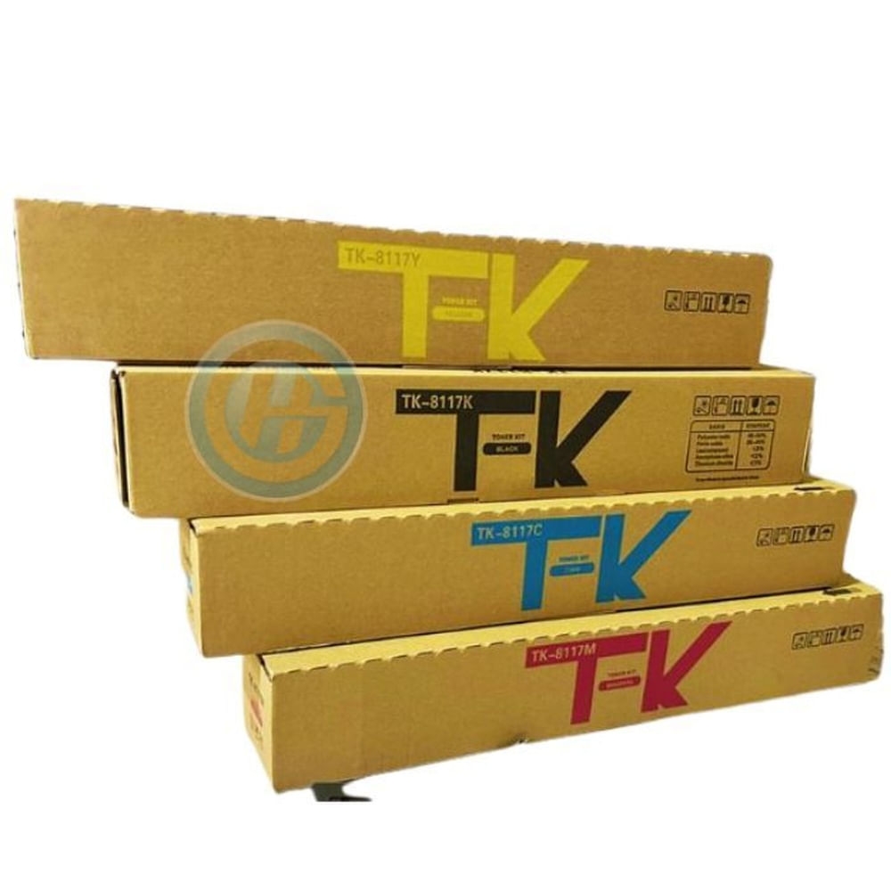 KIT DE TONER KYOCERA COMPATIBLE TK-8117 NEGRO Y COLORES
