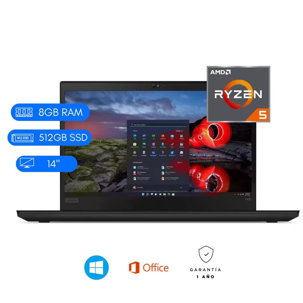 LENOVO THINKPAD T495 SEMINUEVO - RYZEN 5 - 8GB DDR4 - 512GB M.2