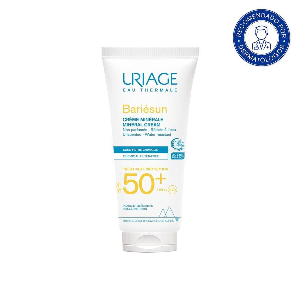 Uriage Bariesun Crema Solar Mineral SPF50+ 100 mL Filtros 100% Minerales y Resistente al Agua