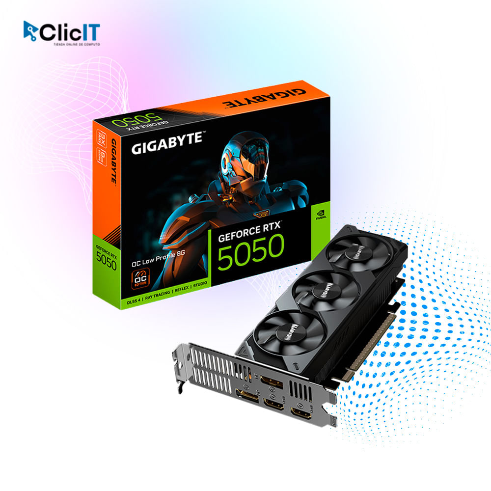TARJETA DE VIDEO GIGABYTE  GEFORCE RTX  5050 OC LOW PROFILE 8G PNGV-N5050OC-8GL