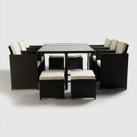 Juego de Comedor Nang 6 Sillas y 4 Bancos